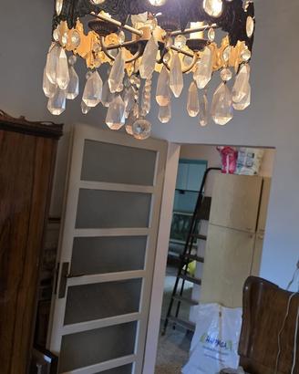 Lampadario cristallo anni 50