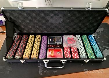 set 500 poker fiches ceramica cashgame