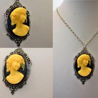 Splendida collana con cammeo