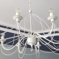 lampadario bianco 8 lampade