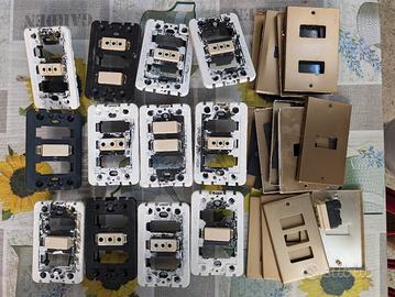 12x  Vimar prese e interruttori con mascherina 