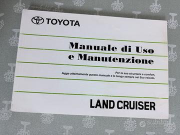 Manuale di uso e manutenzione Toyota land cruiser
