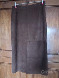 gonna in pelle scamosciata Elena Mirò