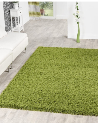 Tappeto in lana verde