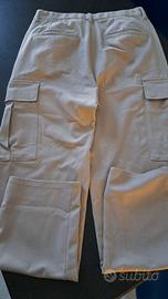 Zara Pantaloni cargo (S) abbondante(M) Beige