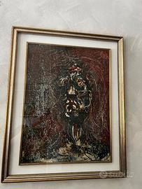 Quadro a olio su tela firmato con cornice