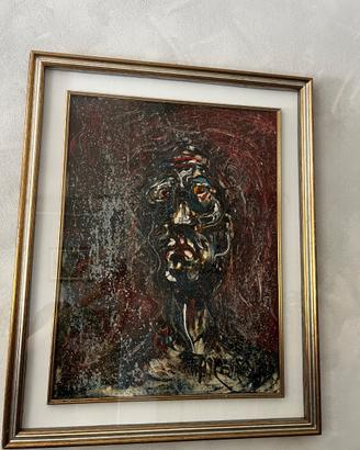 Quadro a olio su tela firmato con cornice