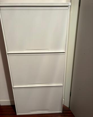 N.3 mobiletti portascarpe  misura 103x40 alluminio