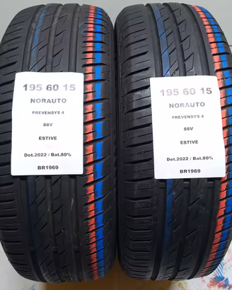 2 GOMME 195 60 15 NORAUTO BR1969
