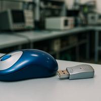 🖱️Mouse Ottico Wireless con Ricevitore USB – Blu