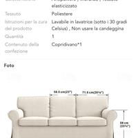 Divano Ikea disegni floreali