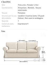 Divano Ikea disegni floreali