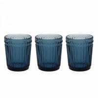 Tognana Dorico Vetro blu set 3 Bicchieri 300 CC