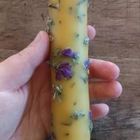 Candela fatta a mano 100% cera d'api