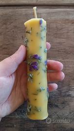 Candela fatta a mano 100% cera d'api