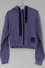 Tuta felpa bambina 10 anni viola