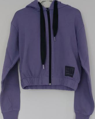 Tuta felpa bambina 10 anni viola