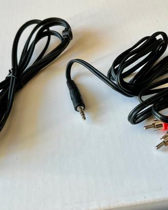 2 Cavi Stereo Jack a 2 RCA 1metro