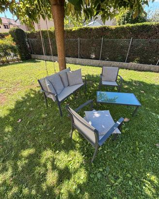 SET DA GIARDINO 4 POSTI KIEFERGARDEN MAISONDUMONDE