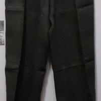 PANTALONI LINO VERDE MILITARE