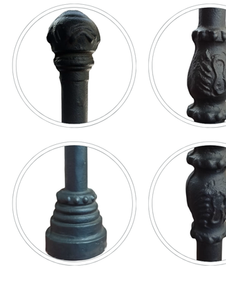 Caposcala colonna ghisa ringhiere scale balconi