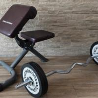 Panca scott pro-form c600 + ez 120cm + 40kg ghisa