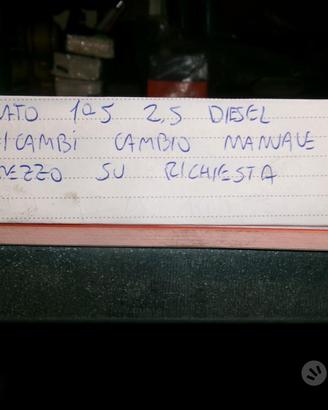 Ricambi cambio fiat ducato 2.5 d prima serie
