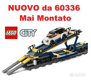LEGO - Vagone Auto+Auto+Rampa+Binar da 60336 NUOVO