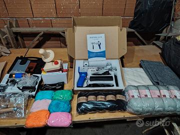 kit tufting completo nuovo-Pistola,Tosatrice,ecc. 