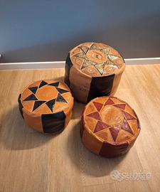 Cuscini etnici originali in vera pelle