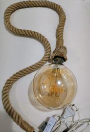 Luce led home arredamento + corda cavo design 