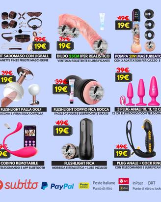 Lotto massaggiatori vibratori dildo uomo donna