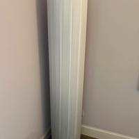 Lampada a piantanta in tecno lino plissetato