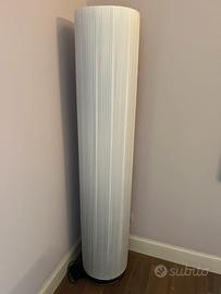 Lampada a piantanta in tecno lino plissetato