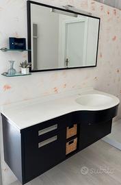 Mobile bagno in legno wengè 