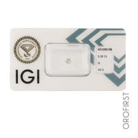Diamante certificato IGI 0,26 ct