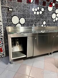 2 banchi cucina acciaio