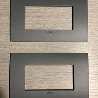 Placca Vimar Arke 3 moduli nero