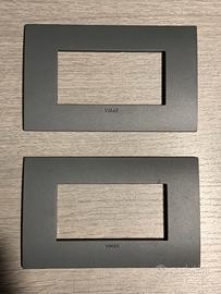 Placca Vimar Arke 3 moduli nero