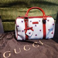 Bauletto borsa Gucci Joy GG Supreme Hearts vintage