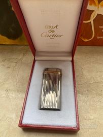 Accendino Godron Cartier argento
