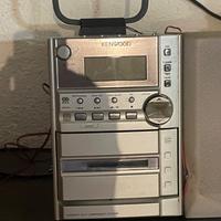 Mini impianto stereo radio con cassette e cde c