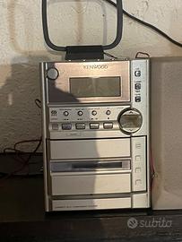 Mini impianto stereo radio con cassette e cde c
