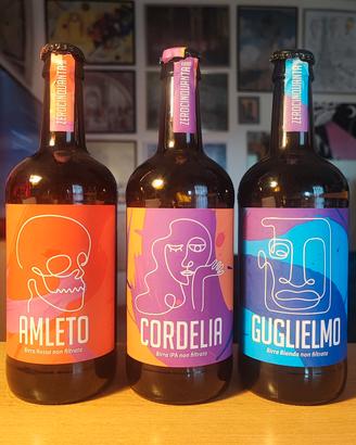 Collezione 3 birre Zerocinquanta - VUOTE