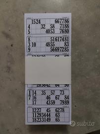 Cartelle della Tombola in carta