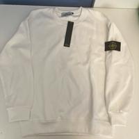 felpa stone island bianca