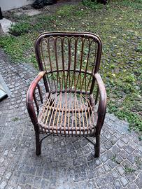 poltrona in rattan