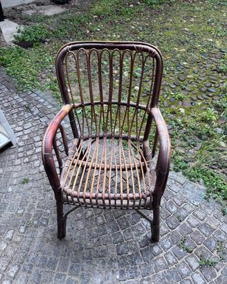 poltrona in rattan