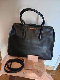 Borsa miu miu Prada pelle nera