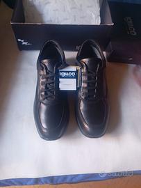 Scarpe uomo, igi&CO,  pelle nera goretex numero 46
